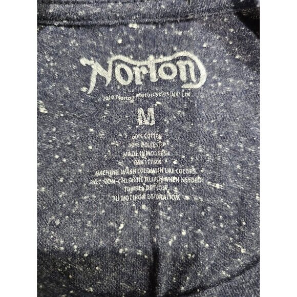 NORTON MOTORCYCLES Pride of Britain Cotton Blend Graphic T-shirt Size M - Picture 2 of 5